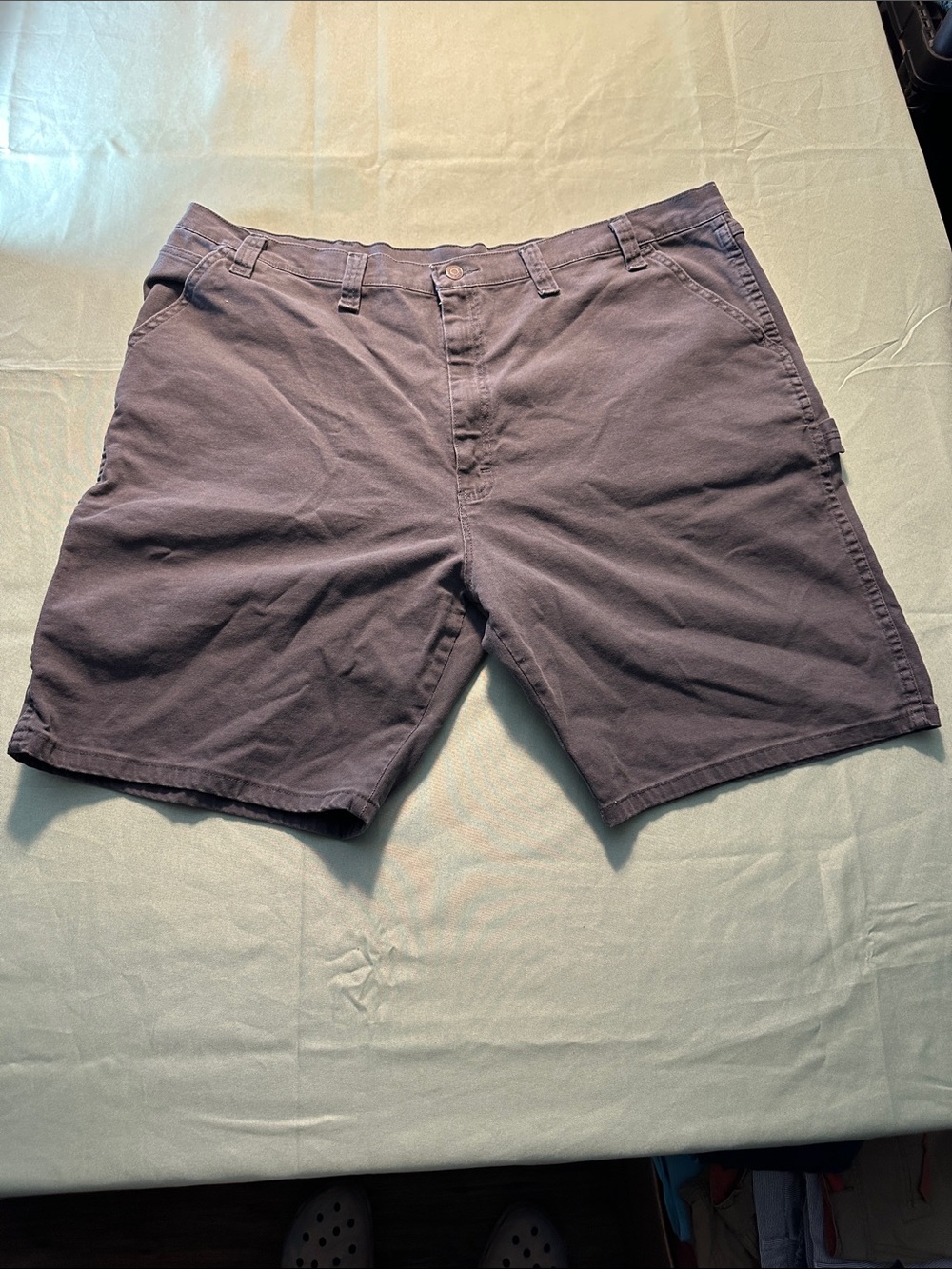 Wrangler Men's Flat Front Shorts - Charcoal